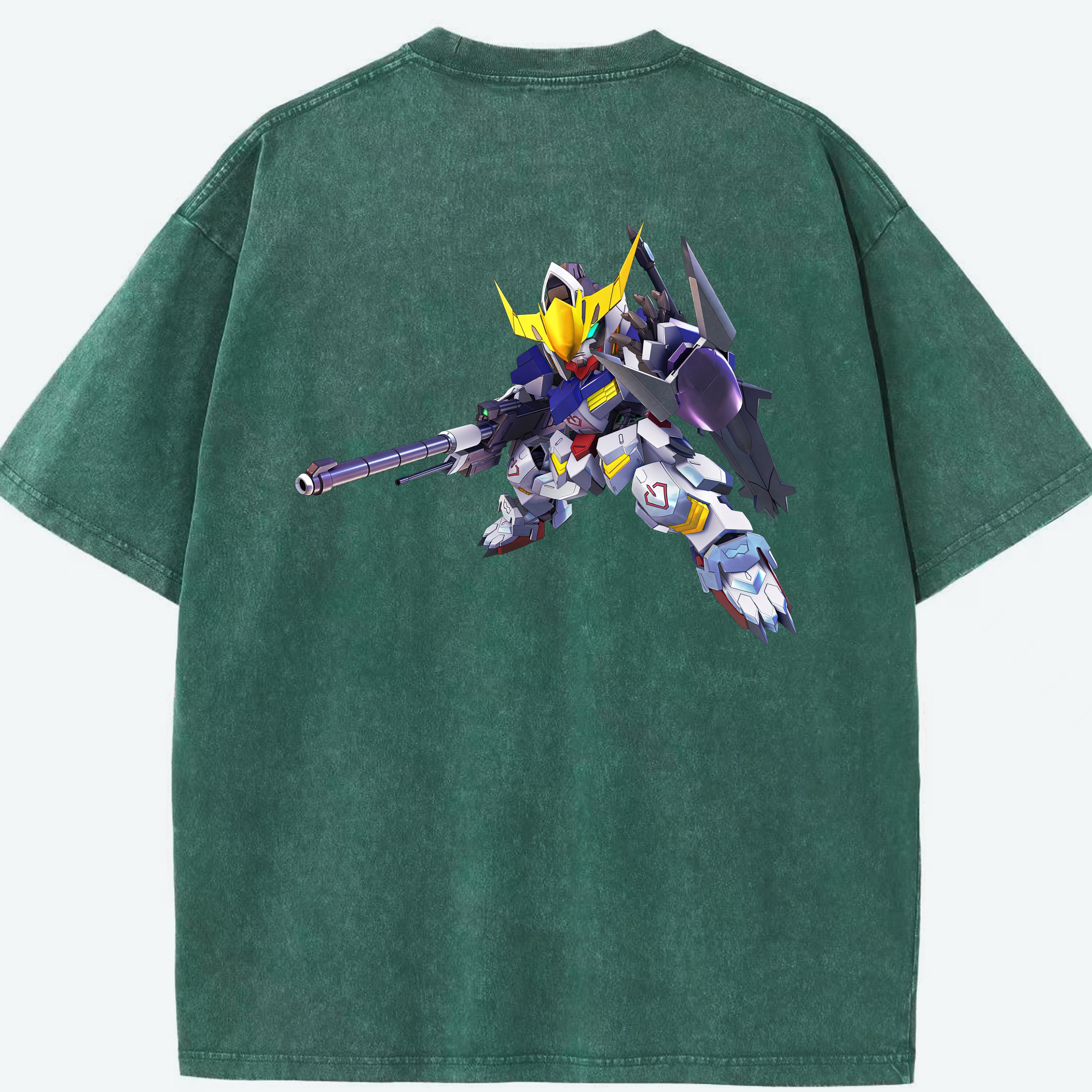 （画像用） 機動戦士ガンダム Mobile Suit Gundam 綿100% ヴィンテージ風 半袖Tシャツ（背面プリント）